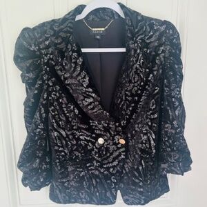 CACHE Sequin blazer, Sz XS